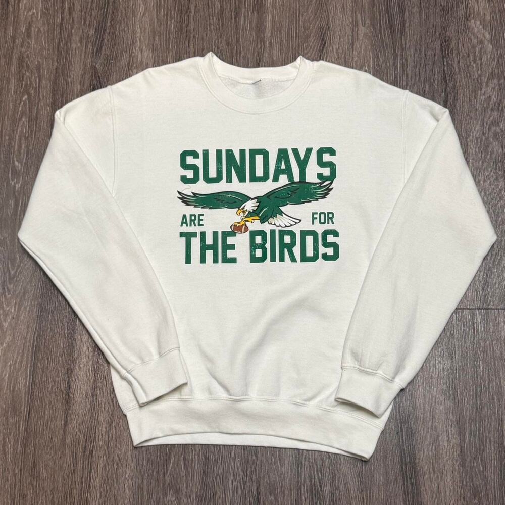 Philadelphia Eagles "Sunday are for The Birds " Crewneck Sweatshirt -(M)